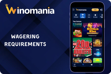Winomania wagering requirements 